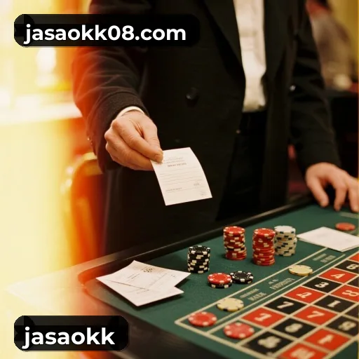 App jasaokk para iOS e Android — interface mobile, login biométrico e PIX integrado